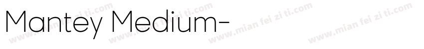 Mantey Medium字体转换
